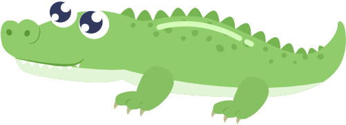 (s265-2R) Aligator Crocodile