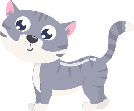 (s265-1U) Gray Cat