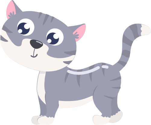 (s265-1U) Gray Cat
