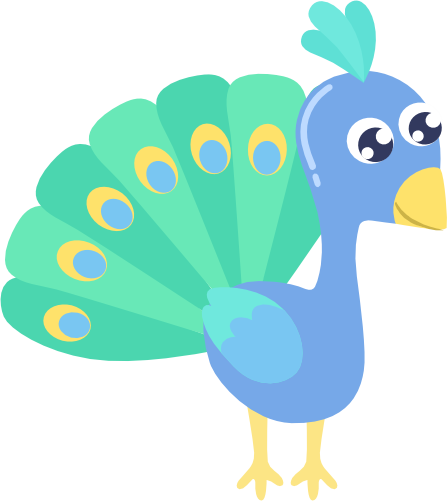 (s265-2W) Peacock