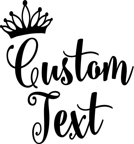 (266-05-D) Princess Prince Queen King Tiara Custom Name