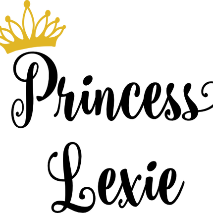 (266-05-D) Princess Prince Queen King Tiara Custom Name