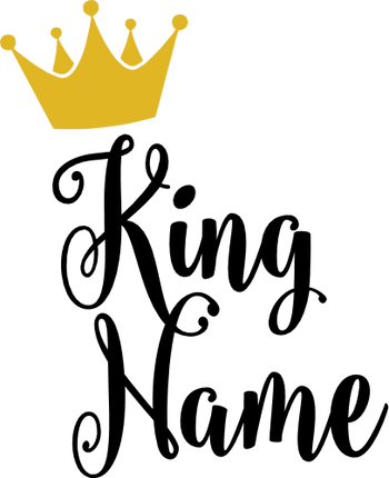 (266-05-D) Princess Prince Queen King Tiara Custom Name