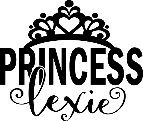 (266-05-E) Princess Heart Tiara Custom Name Text