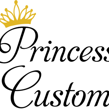 (266-05-F) Princess Tiara Custom Name Text