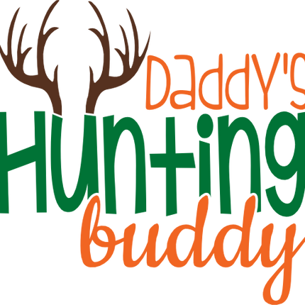 (s026-3C) Daddy's Hunting Buddy Deer Antlers