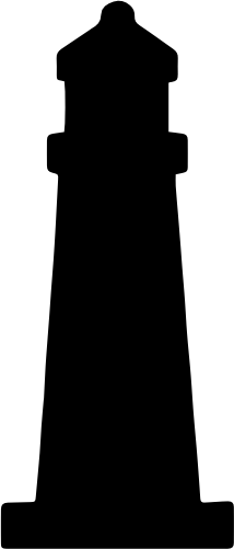 (271-01-1D) Lighthouse Silhouette