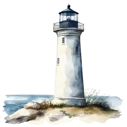 (271-02-1) Watercolor Lighthouse