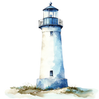 (271-02-1) Watercolor Lighthouse
