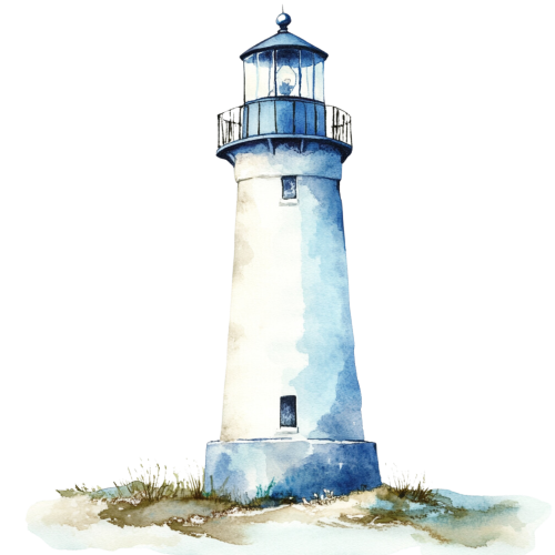 (271-02-1) Watercolor Lighthouse
