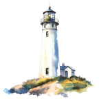 (271-02-1) Watercolor Lighthouse
