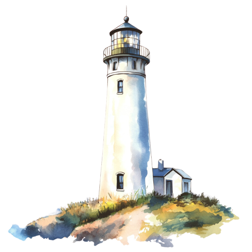 (271-02-1) Watercolor Lighthouse