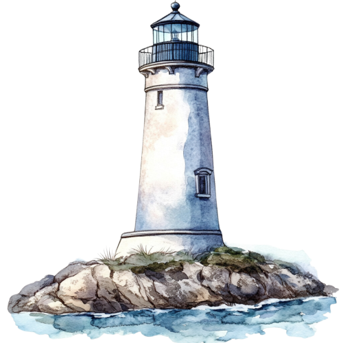 (271-02-1) Watercolor Lighthouse