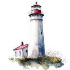 (271-02-1) Watercolor Lighthouse