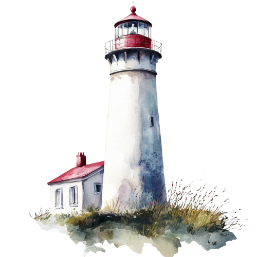 (271-02-1) Watercolor Lighthouse
