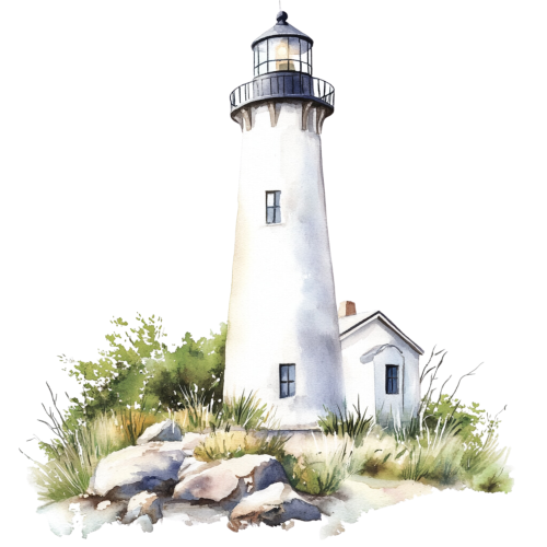 (271-02-1) Watercolor Lighthouse