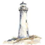 (271-02-1) Watercolor Lighthouse