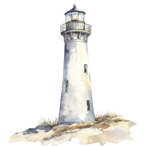 (271-02-1) Watercolor Lighthouse