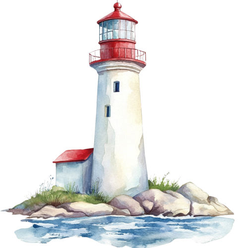 (271-02-1) Watercolor Lighthouse