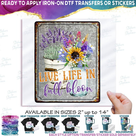 (s272-C) Live Life in Full Bloom