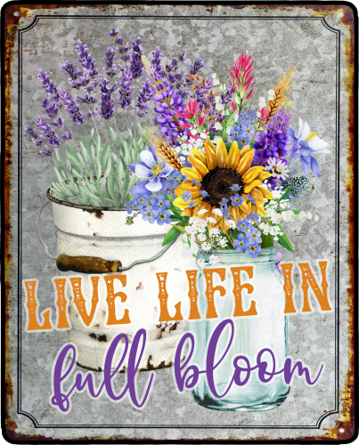 (s272-1-C) Live Life in Full Bloom
