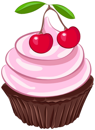 (s275-2) Fruit Cupcake