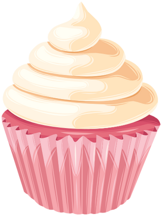 (s275-2) Illustrated Cupcake