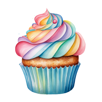 (s275-2) Colorful Cupcake