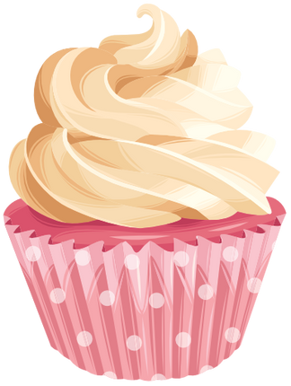 (s275-2) Illustrated Cupcake