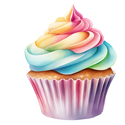 (s275-2) Colorful Cupcake
