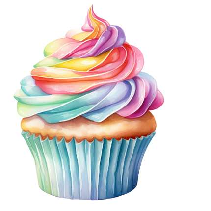 (s275-2) Colorful Cupcake