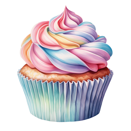 (s275-2) Colorful Cupcake