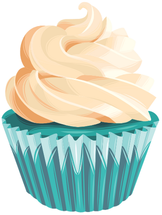 (s275-2) Illustrated Cupcake