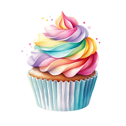 (s275-2) Colorful Cupcake