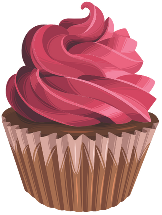 (s275-2) Illustrated Cupcake