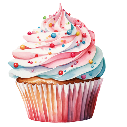 (s275-2) Colorful Cupcake