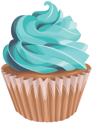 (s275-2) Illustrated Cupcake
