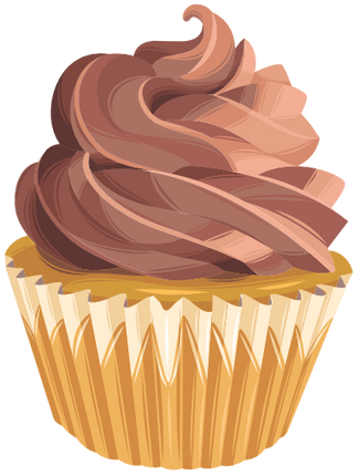 (s275-2) Illustrated Cupcake