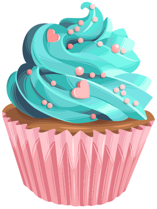 (s275-2) Illustrated Cupcake