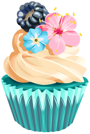 (s275-2) Illustrated Cupcake