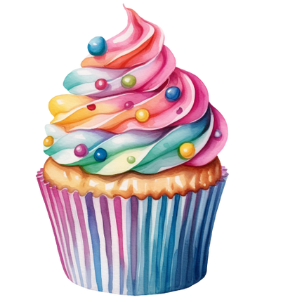 (s275-2) Colorful Cupcake