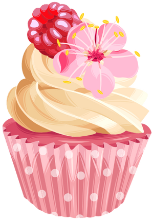 (s275-2) Illustrated Cupcake