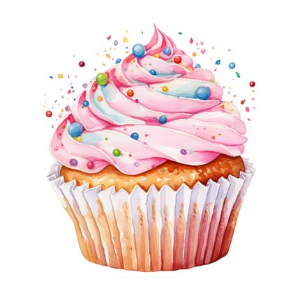(s275-2) Colorful Cupcake