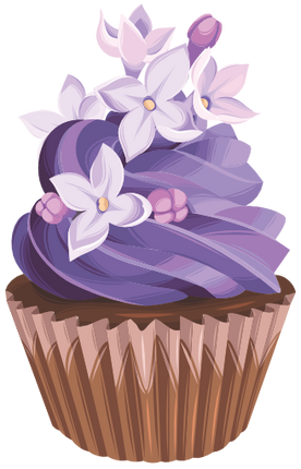 (s275-2) Illustrated Cupcake