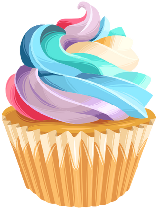 (s275-2) Illustrated Cupcake