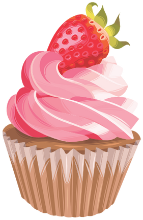 (s275-2) Illustrated Cupcake