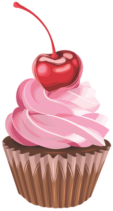 (s275-2) Illustrated Cupcake