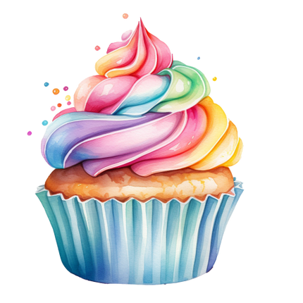 (s275-2) Colorful Cupcake
