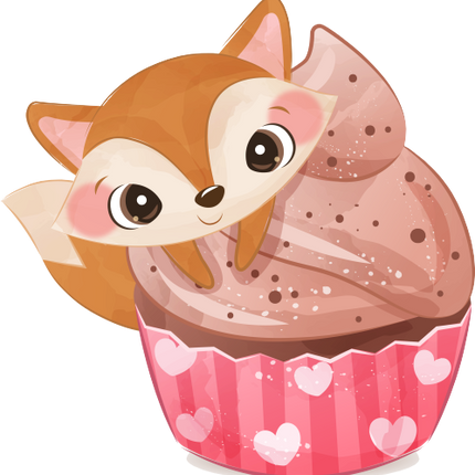 (s275-6) Animal Cupcake