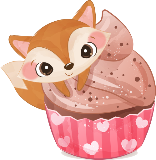 (s275-6) Animal Cupcake
